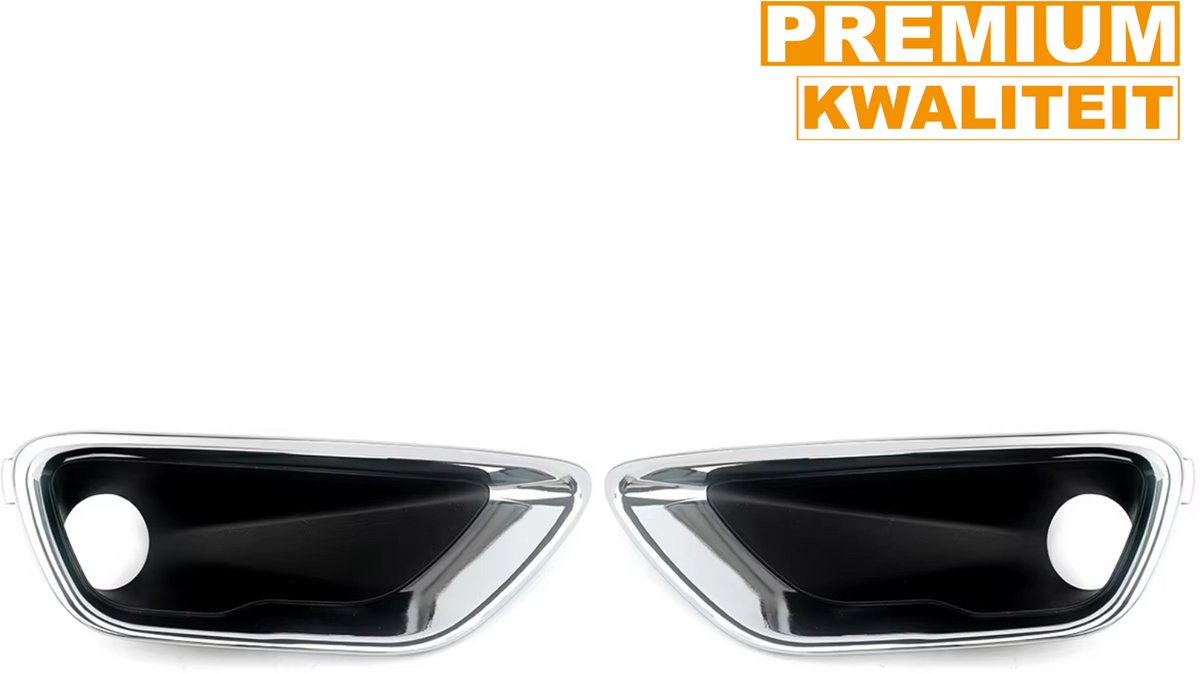 Mistlamp Frame - Chroom/Zwart - Voor Jeep Grand Cherokee (2017-2021) - Deksel Grille Set - Auto Accessoires