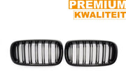Grille - Voor BMW X5/X6 F15/F16 F85/F86 2014-2017 - Auto accessoires - Niergrille - Gloss Zwart - Dubbele lijn