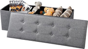 Bolt Edge Opbergbank - Lichtgrijs - Met opbergruimte - Zitbank - 110x37.5x38cm