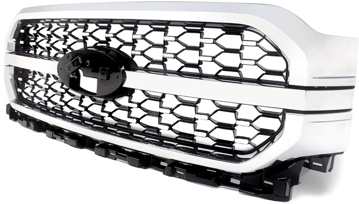 Voorbumper - Voor Ford F-150 2021-2023 - Auto accessoires - Racing grille - Honingraat rooster - Mesh stijl