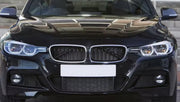 Grille Racerline - Voorbumper Grille - Voor BMW 3 Serie F30/F31/F35 (2012-2018) - Chroom & Zwart - Auto accessoires