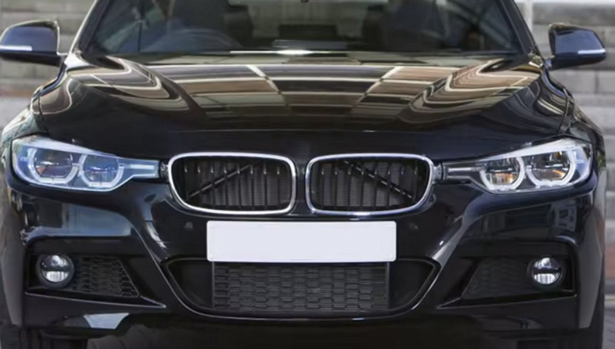 Grille Racerline - Voorbumper Grille - Voor BMW 3 Serie F30/F31/F35 (2012-2018) - Chroom & Zwart - Auto accessoires