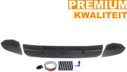 Voorbumper Lip Kinetron - Voorbumper Spoiler Lip - Voor BMW X3M F97/X4M F98 (2019-2022) - Gloss Zwart/Koolstofvezel Look - Auto accessoires