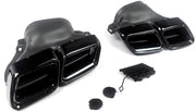 Diffuser Deluxe Vultran - Achterbumper Diffuser Deluxe - Voor Mercedes E-Klasse W212 (2014-2016) - AMG E63 Stijl - Glanzend Zwart - Auto Accessoires