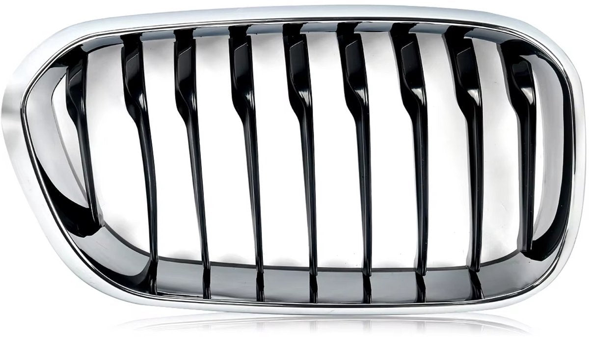 Niergrille Twinblade - Front Niergrille - Chroom + Zwart - Auto accessoires - Voor BMW 1 Serie F20/F21 LCI (2015-2019)