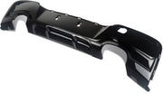 Achterbumper - Voor BMW 1-Serie F20/F21 PRE-LCI 2011-2015 - Auto accessoires - Diffuser - Quad uitlaat - Gloss Zwart