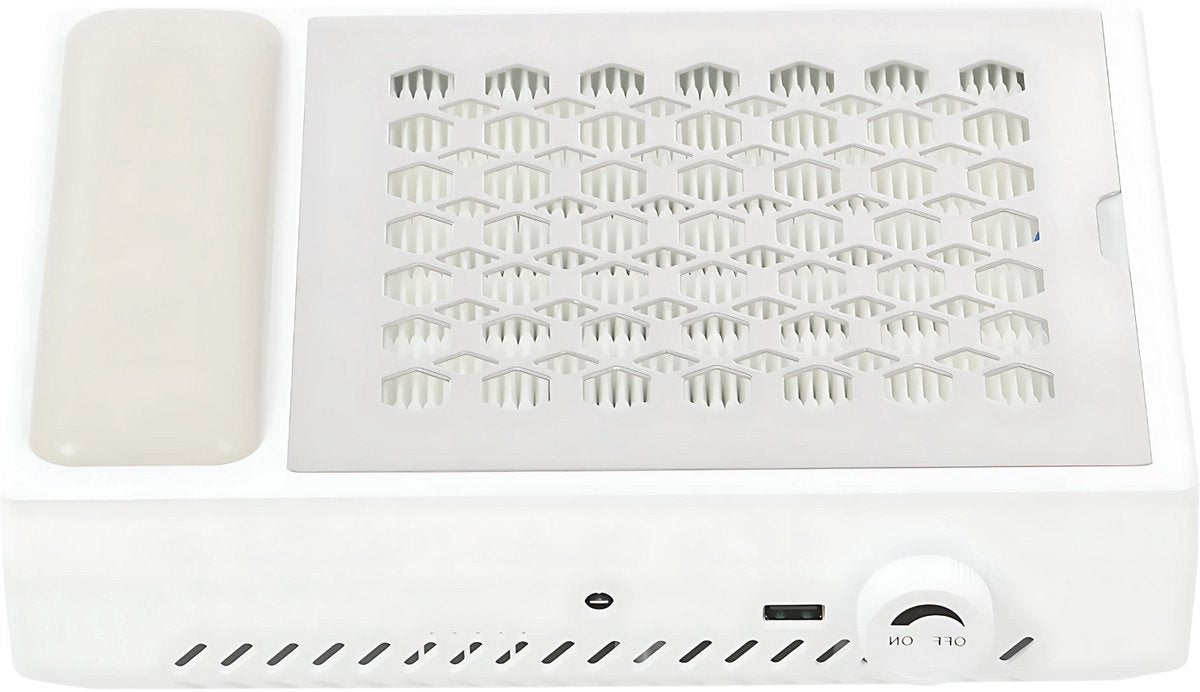 Stofafzuiger voor nagels - Manicure tafel - Nail Dust Collector - Voor Nagelstof Verwijderen - Wit