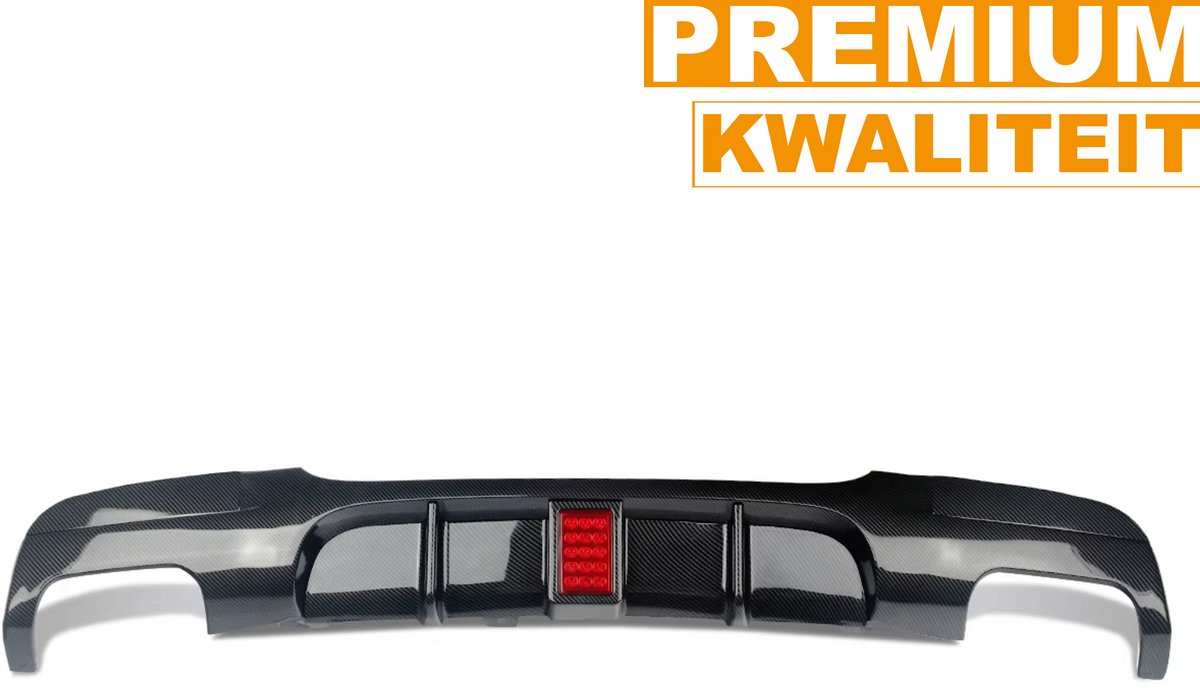 Achterbumper - Voor BMW 3-Serie E90 Sedan M Sport 2009-2012 - Auto accessoires - Diffuser - Quad exhaust - Carbon Look