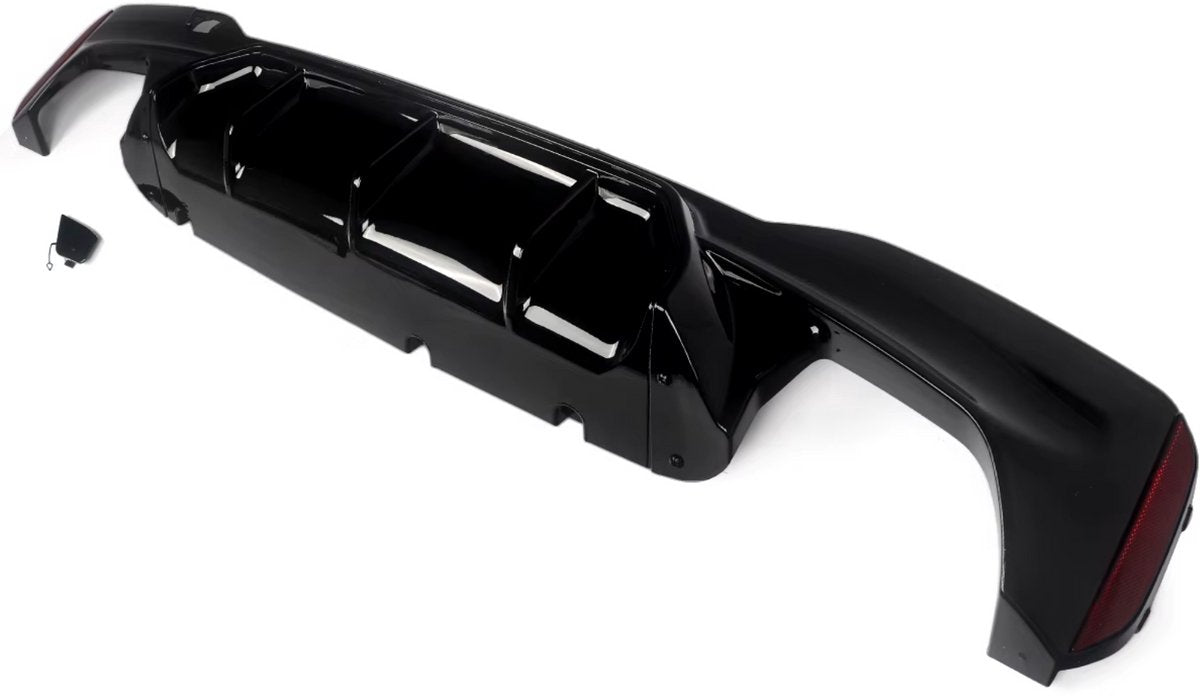 M5 Stijl Achterdiffuser Lip - Voor BMW G30 520i/530i/540i M Sport (2017-2021)- Glanzend Zwart ABS - Auto accessoires