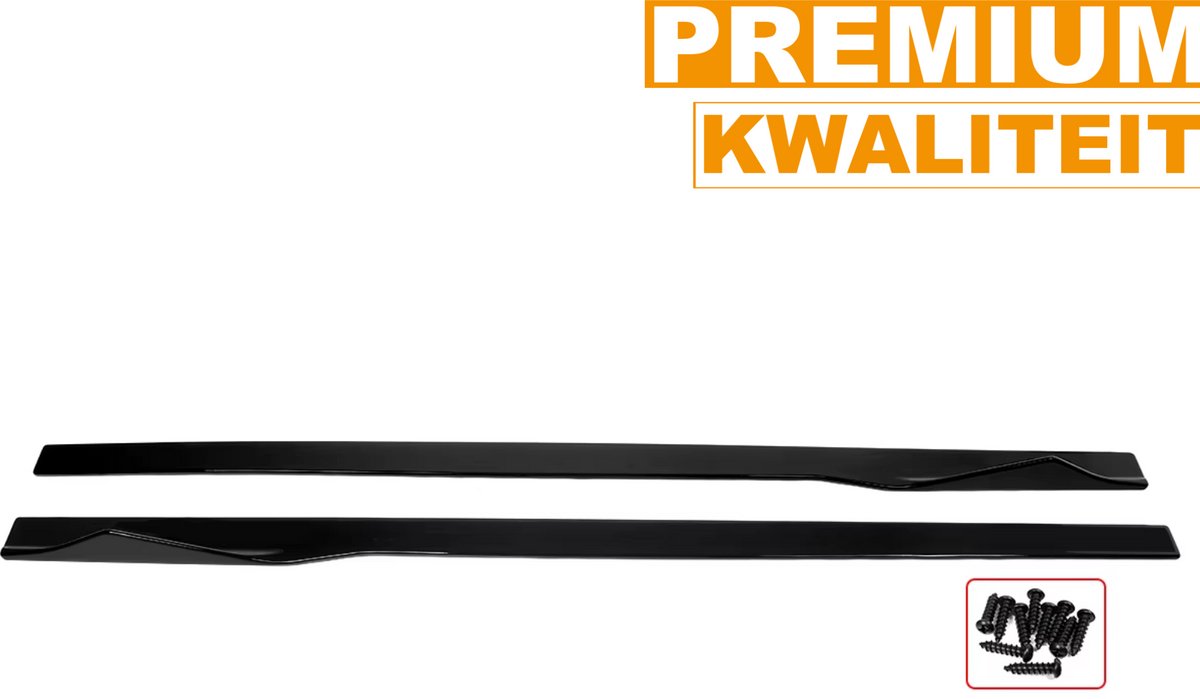 Zijrok Verlengde Rockerpaneel - Voor BMW 8 Serie G14/G15 (2019-2024) - Glanzend Zwart - Auto accessoires