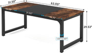 Bureau Livio - 80 × 160× 75 cm - Bruin - Computerbureau - Voor thuis of werk