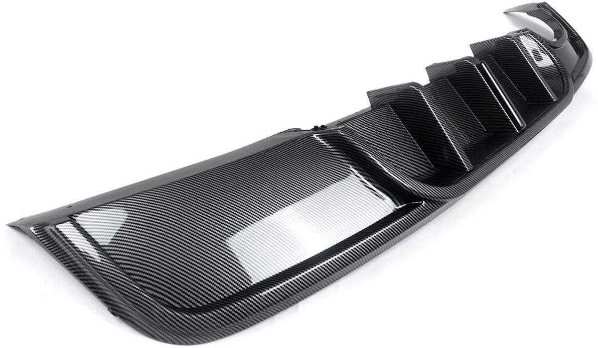 Diffuser Kit Dravon - Achterdiffuser Bumper Deluxe - Voor BMW 1 Serie E82 Coupe 135i M Sport - Carbon Look F1 Stijl - Auto accessoires