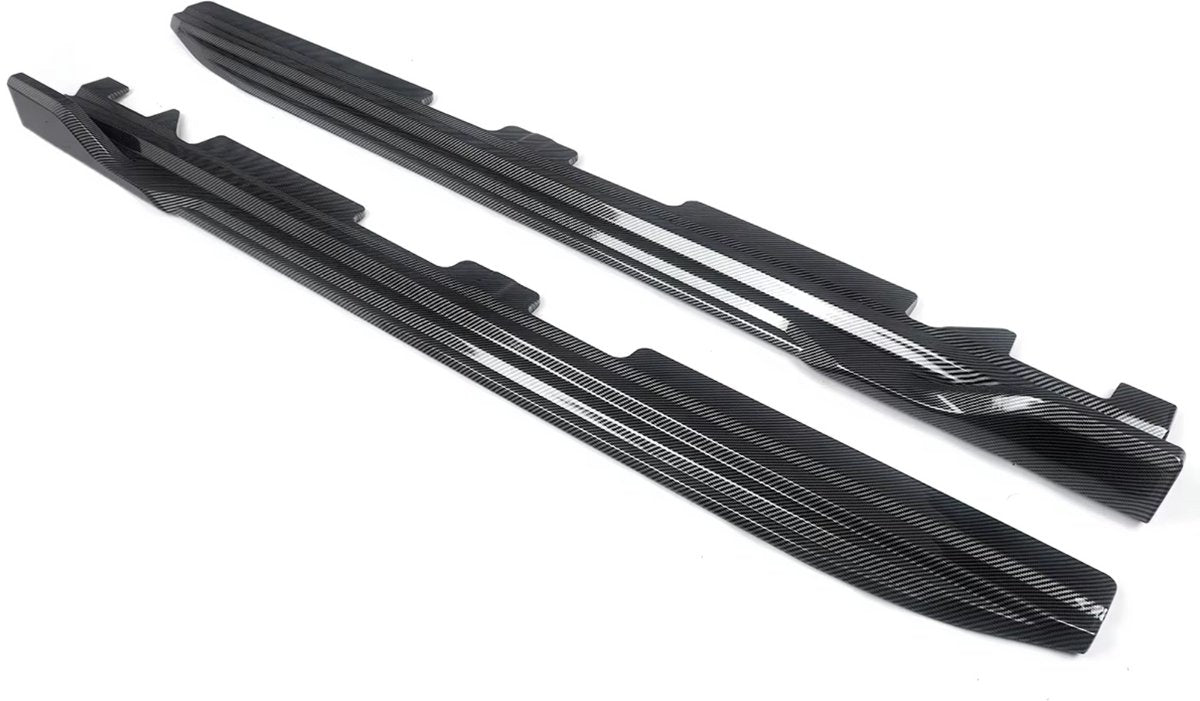 Side Rokken Splitter Uitbreiding - Carbon Look - Voor BMW X3/X3M G01 & X4/X4M G02 (2018-2023) - Auto Accessoires