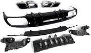 Achterbumper - Voor Mercedes C-Klasse C205/A205 Coupe/Convertible 2015-2018 - Auto accessoires - Splitter lip - C63 stijl