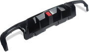 Achterdiffuser - Glanzend Zwart met Punten - Auto Accessoires - Voor Mercedes GLE W166/X166 AMG-Line (GLE400/GLE350)