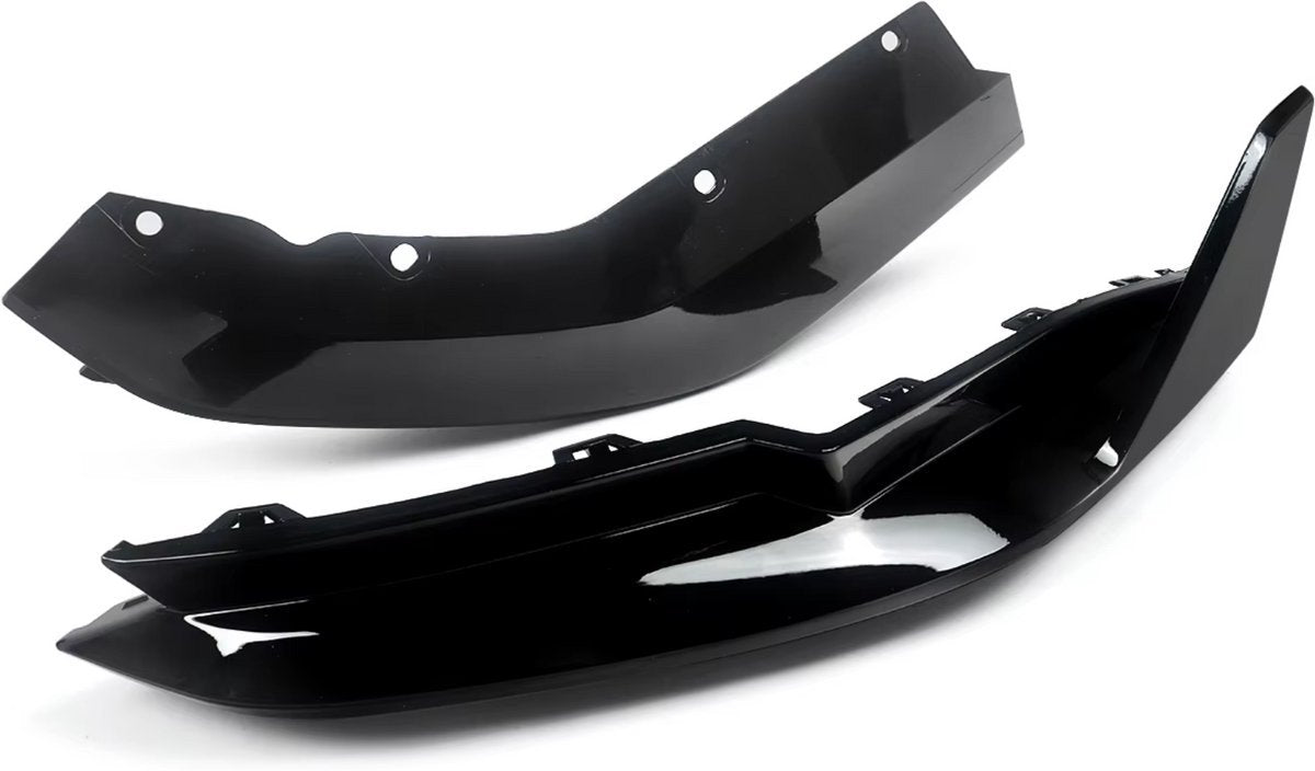 Splitter Dravon - Bumper Splitter Lip Schorten - Voor BMW G80 M3 Sedan (2021-2024) - Glanzend Zwart - MP Stijl - Auto accessoires