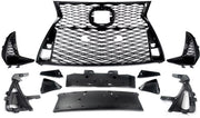 Voorgrille - Gloss Zwart - Voor Lexus IS250/IS350 F Sport (2017-2022) - Boven & Onder - Auto Accessoires