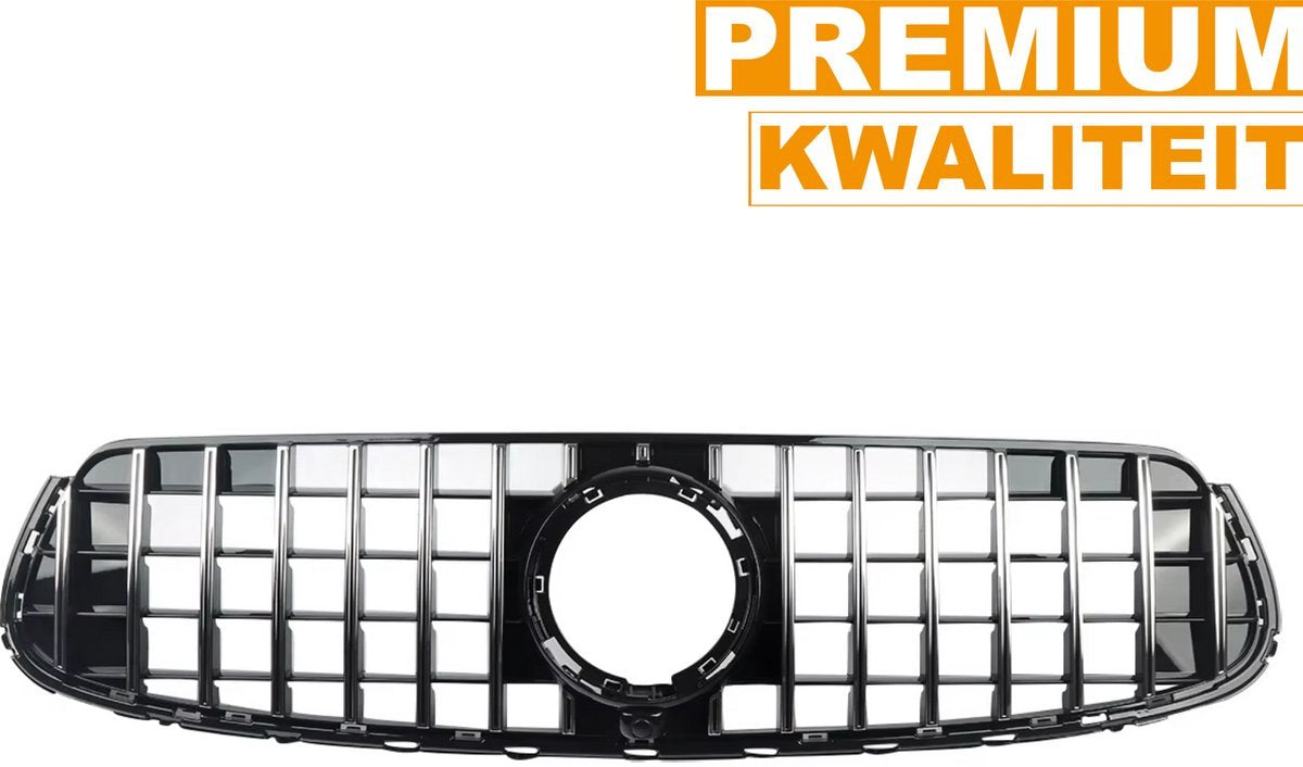 Grille GTR Velaro - GTR Stijl Grille - Chroom/Zwart - Voor Mercedes GLC W253/X253 GLC300, GLC350, GLC43 (2020+)