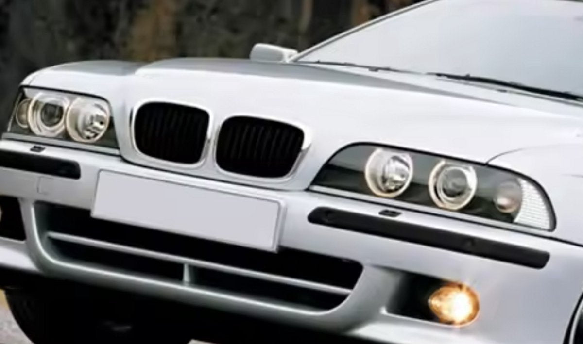Voorgrille Nitron - Voorbumper grill - Voor BMW E39 M5 Serie 525i/528i/530i/540i (1997-2003) - Chroom & Zwart - Auto accessoires