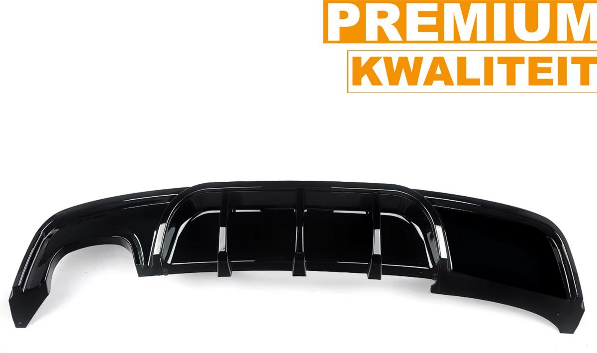 Achterdiffuser Shadow - Geen LED - Gloss Zwart - Auto accessoires - Voor BMW 1 Serie E82 M Sport