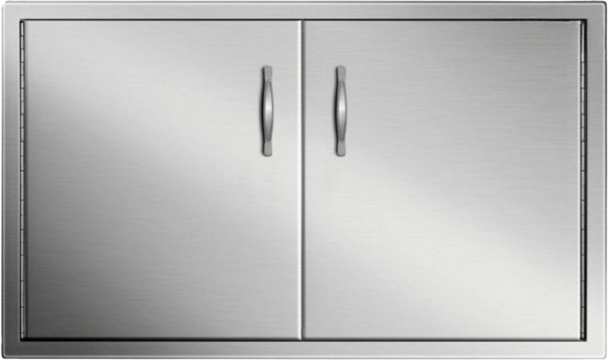 BBQ Dubbele Deur Luxe - RVS - Met Voering - 88 x 48 cm
