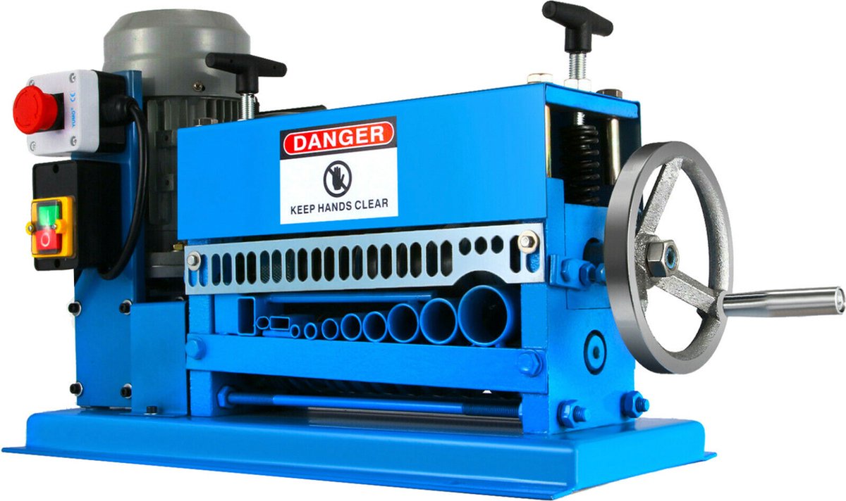 Happyment Kabelstripper Machine PRO - 370W - Automatische Draadstripper - 1.5-38mm - Kabelpeller - Stripmachine - Stripmachine - Elektrisch - Koper en meer
