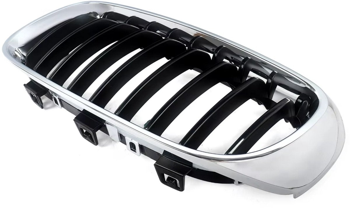 Voorbumper grille - Chroom & Zwart - Voor BMW F34 328i/335i 3 Serie GT (2013-2019) - Links & Rechts - Auto accessoires