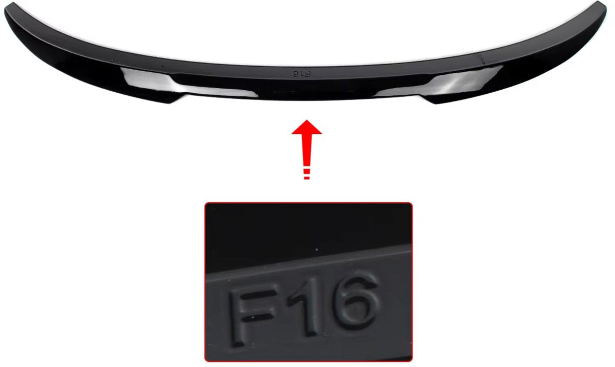 Achterspoiler - Voor BMW X6 F16 2015-2019 - Auto accessoires - Dakspoiler - Kofferbakspoiler - Gloss Zwart