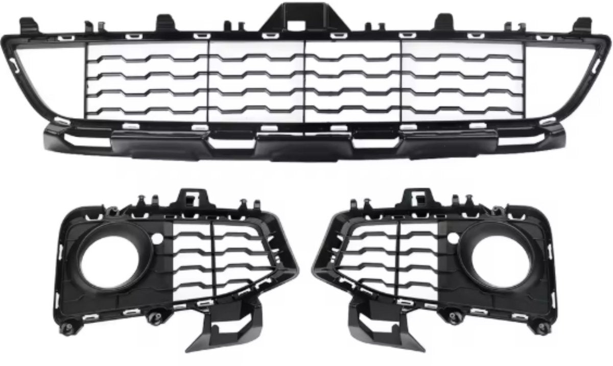 Mistlicht Grille Cover - Voor BMW F32/F33/F36 (2013-2020) - M Sport Midden + Links + Rechts - Auto accessoires