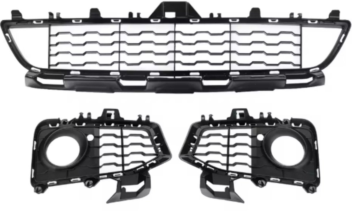 Mistlicht Cover Griton - Mistlicht Grille Cover - Voor BMW F32/F33/F36 (2013-2020) - M Sport Midden + Links + Rechts - Auto accessoires