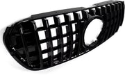 Voorbumper - Voor Mercedes X-Klasse X470 2018-2022 - Auto accessoires - GT Grille - Bumpergrille - Gloss Zwart