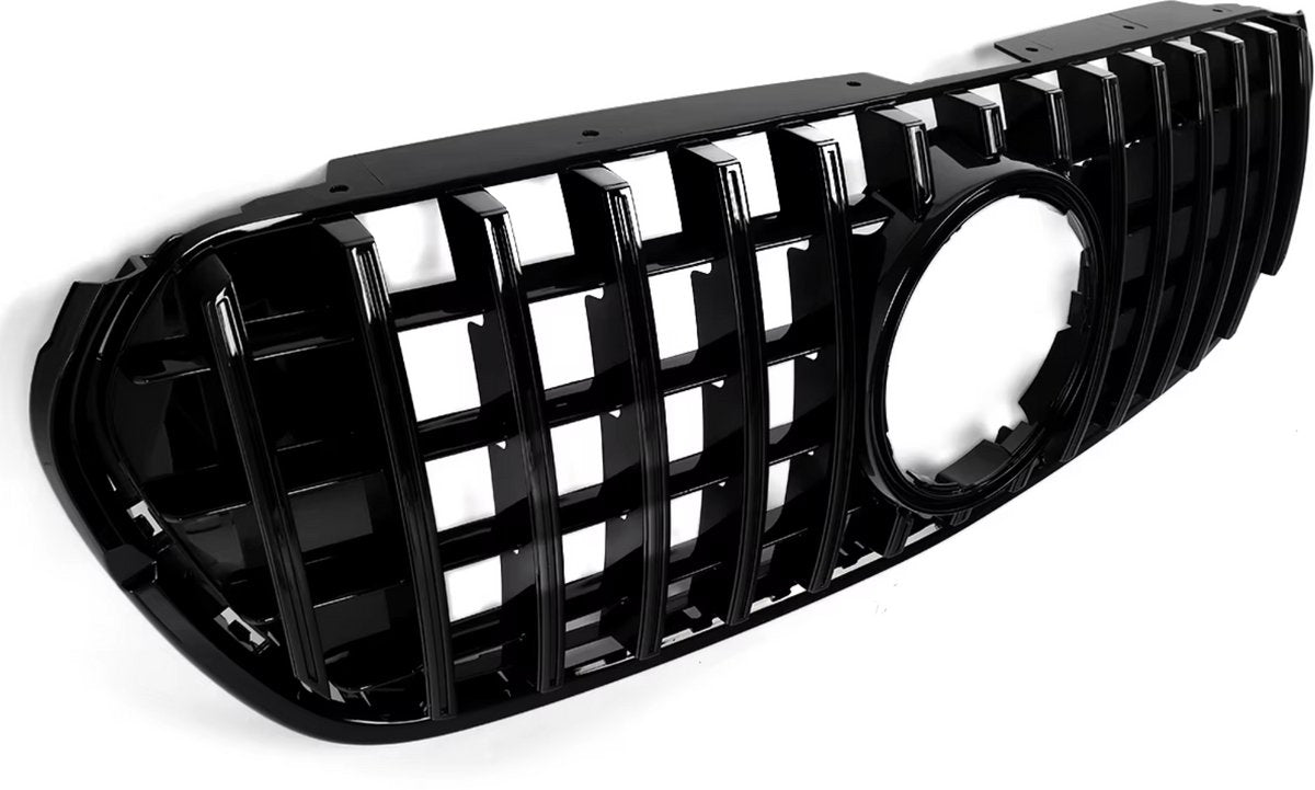 Voorbumper - Voor Mercedes X-Klasse X470 2018-2022 - Auto accessoires - GT Grille - Bumpergrille - Gloss Zwart