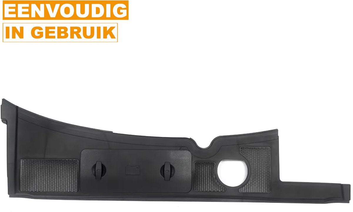 Waterdeflector Lade + Batterij Cover Veyrox - Zwart - Voor Audi A4/S4/RS4 Sedan B6/B7 (2001-2008)