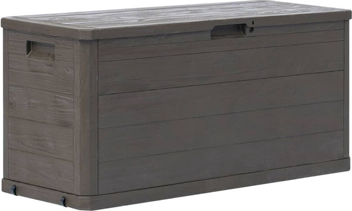 Happyment Tuinkussenbox XL - Opbergbox - Waterdicht - Met deksel - Voor binnen & buiten - Tuinbox - 280L - 117CM