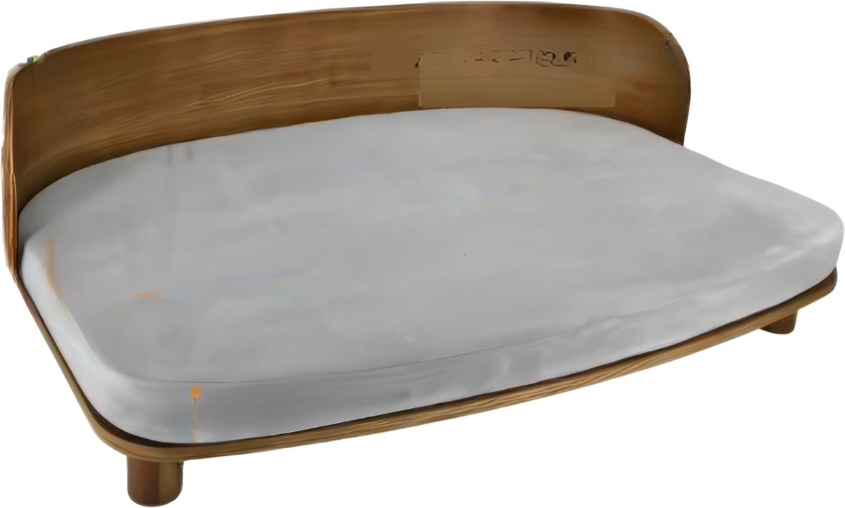 Verhoogde Kattenmand - 84cm - Kattenbed - Houten kattenbench voor Binnen - Lounge Fauteuil voor Katten, Puppies of Kleine Dieren
