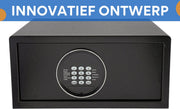 Kluis - Met Cijferslot - Brandwerend - Voor Thuis, Slaapkamer en Kantoor - 30L Beveiligingsbox - Zwart