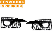 Mistlamp Grille Covers - Voor Infiniti Q50 (2014-2017) - Honingraat Stijl - Glanzend Zwart