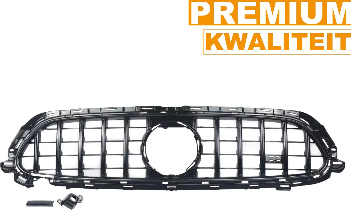 GT GTR Diamant Voorinlaat Grille - Gloss Black - Auto Accessoires - Voor Mercedes W213 E-Klasse E200/E300/E400/E53 AMG (2020)