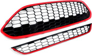 Voorbumper Hoofdbumpergrille + Ondergrilles - Voor Ford Fiesta Mk7.5 Facelift (2013-2017) - Auto Accessoires