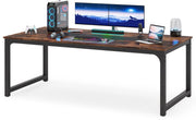 Computerbureau XL - 180cm bureau - Vintage - Voor 6 personen - Voor volwassenen