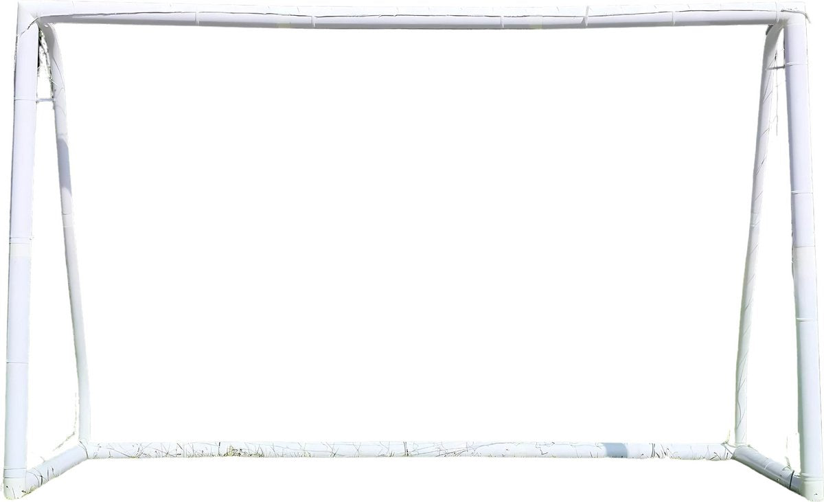 Draagbaar Voetbaldoel - Voor Kinderen & Volwassenen in de Tuin - Inclusief Weerbestendig Net & PVC-Frame - Met Grondpalen