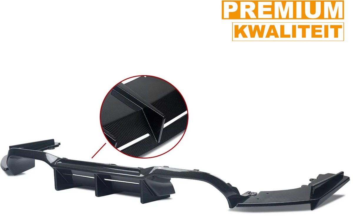 Achterdiffuser - Carbon Look - Voor BMW F87 M2/M2 Competition (2016-2020) - Performance Stijl
