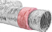 Luchtafvoerslang - Ventilatieslang - Afzuigslang - Wasdroger, airco - flexibele aluminium slang - 7620 mm lang - Φ208 mm - 25 mm buisdikte