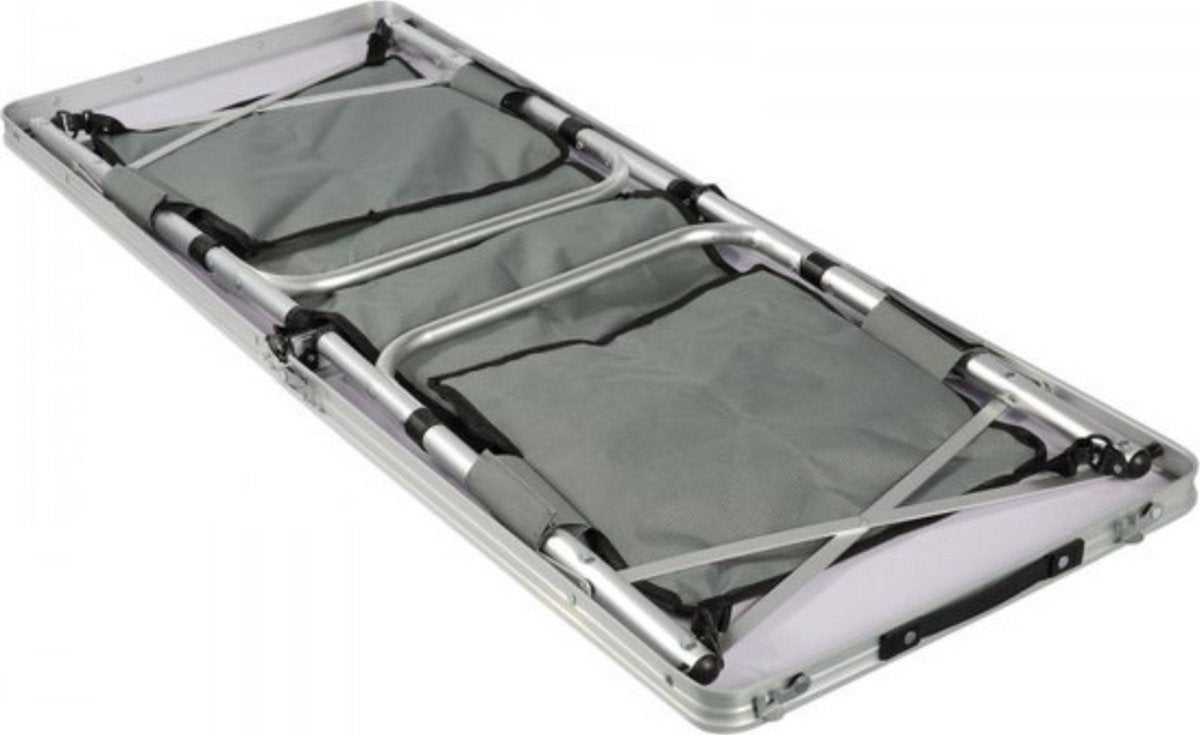Campingkeuken - Verstelbaar - Camping reiskeuken - Keuken Opklapbaar - Kampeerkeuken - Kampeerkast - Campingkast met 2 Kastjes