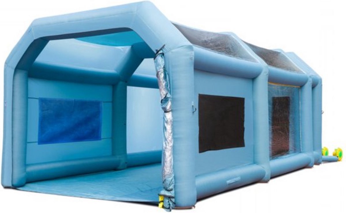 Opblaasbare Spuitcabine - Airbrush- Booth- Cabine- Opblaasbare Verfcabine - 6,8x3,5x2,8m - DIY Verfmachine - Anti-Spray Tent