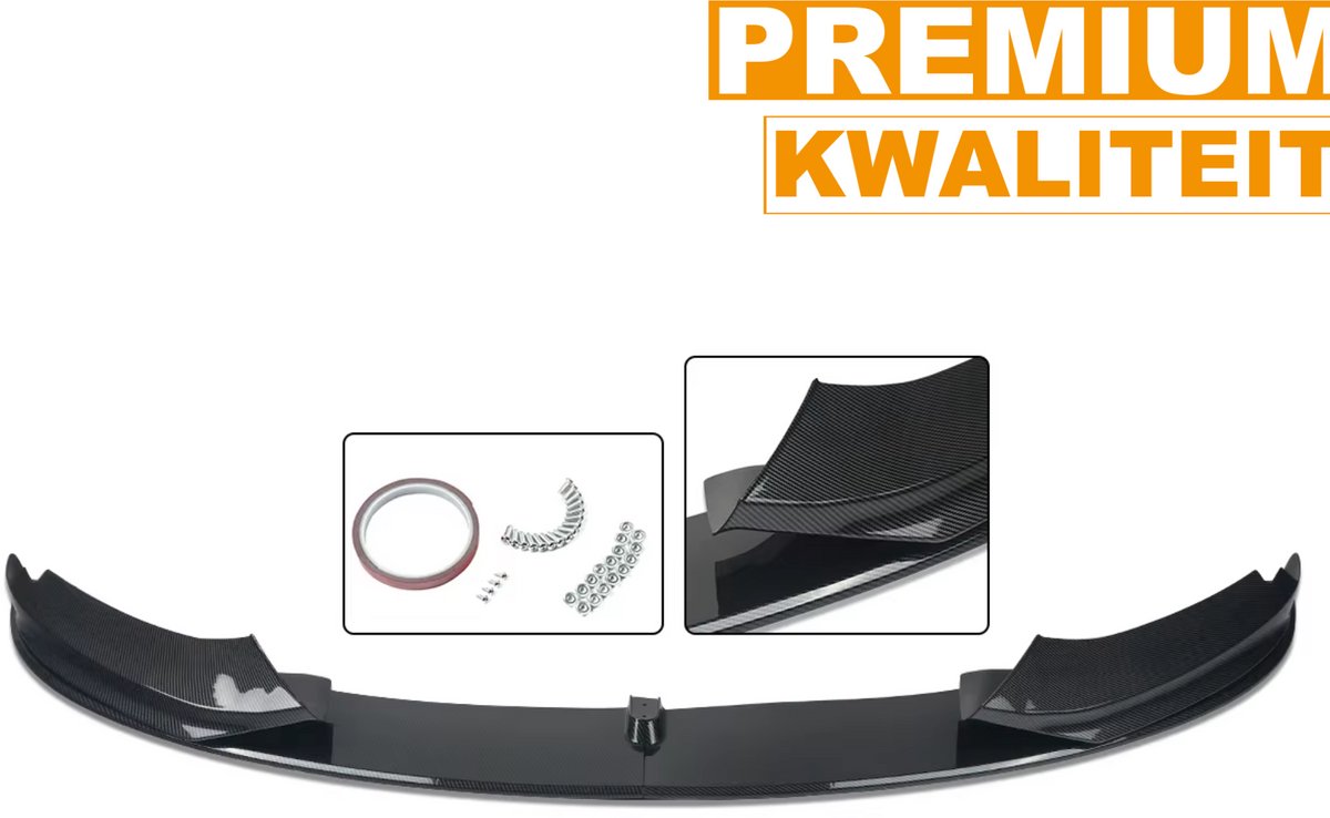 Voorbumper Spoiler Splitter Lip Kit - Voor BMW F32 430i/440i M Tech (2014-2020) - Koolstofvezel Look - Auto accessoires