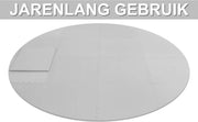 Zwembad grondzeil - Vloerbescherming - Voor hot tubs, spa’s en buitenzwembaden – Voor bescherming en stabiliteit – Grijs / Waterbestendig