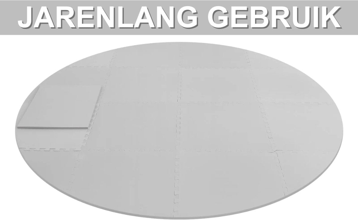 Zwembad grondzeil - Vloerbescherming - Voor hot tubs, spa’s en buitenzwembaden – Voor bescherming en stabiliteit – Grijs / Waterbestendig
