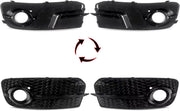 Mistgrille Quella - Mistlicht Grille - Voor Audi Q5 (2013-2017) - SQ5 Stijl - Gloss Black