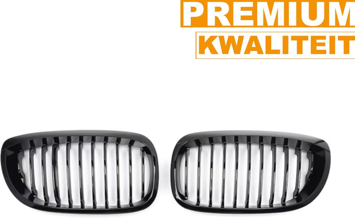 Niergrille Stratos - Voorbumper Niergrille - Glanzend Zwart - Auto accessoires - Voor BMW E46 325ci/330ci 3 Serie 2-Deurs LCI (2002-2006)